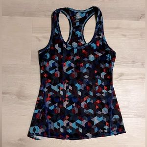 Athleta Geometric Racerback Chi Tank - size XXS - like-new condition